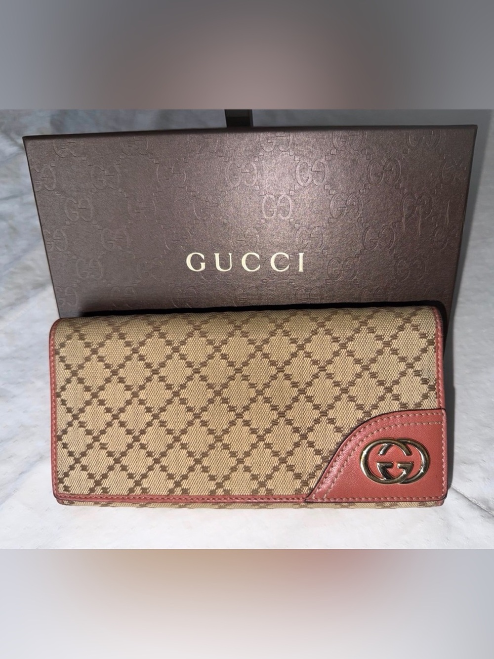 Gucci Diamonté Canvas Wallet